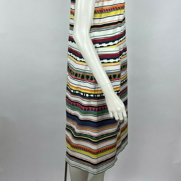 Kate Spade Saturday Stripe Sheath Dress Stretch Cotton Blend Multicolor Women 14 - Picture 13 of 16